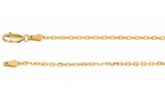 14K Yellow 2 mm Diamond-Cut Cable 7 Chain - CH524242073P