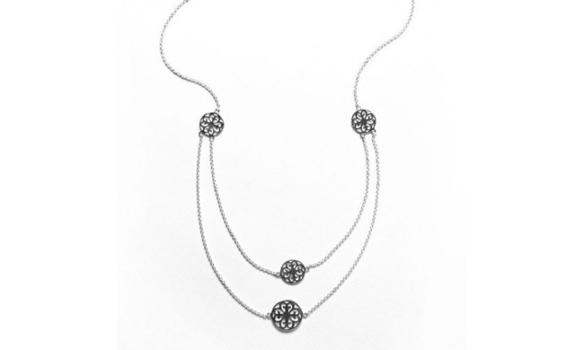 Southern Gates Sterling Silver Two-Tiered Necklace