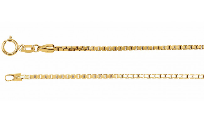 14K Yellow 1.75 mm Diamond Cut Box 7 Bracelet - CH490244838P
