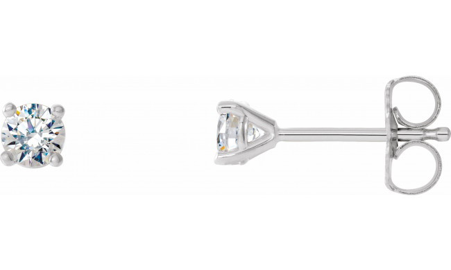 14K White 1/3 CTW Diamond 4-Prong Cocktail-Style Earrings - 297626008P