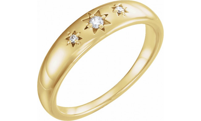 14K Yellow .05 CTW Diamond Starburst Ring - 123182601P
