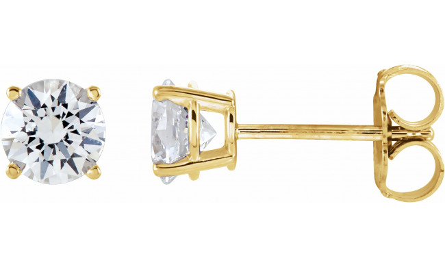 14K Yellow 1 CTW Diamond Earrings - 187470210P