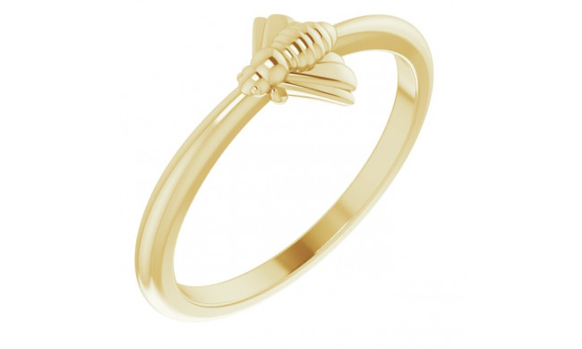 14K Yellow Stackable Bee Ring - 52027102P