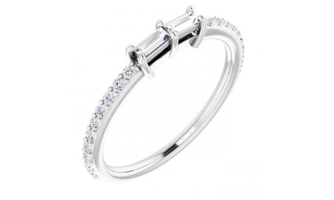 14K White 1/3 CTW Diamond Ring - 12219660000P