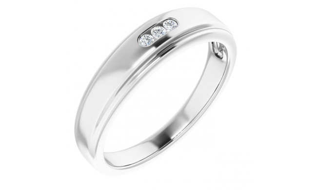 14K White .06 CTW Diamond Ring - 124202601P