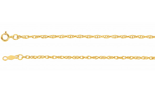 14K Yellow 1.5 mm Rope 7 Bracelet - CH474244386P