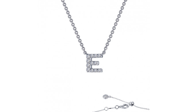 Lafonn Letter E Pendant Necklace - 9N085CLP20