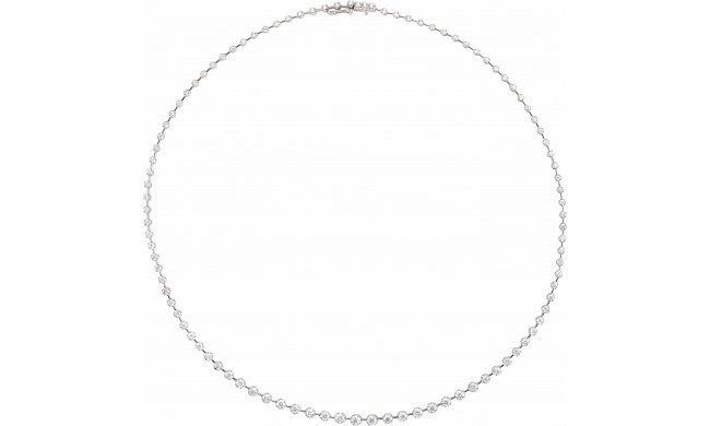 14K White 5 CTW Diamond 18 Necklace - 68226101P