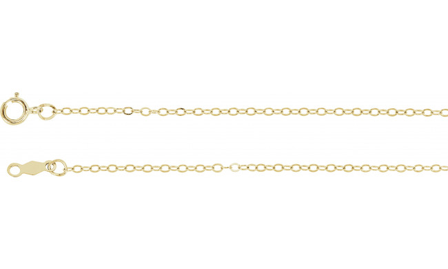 14K Yellow 1.5 mm Cable 7 Chain - CH466243989P