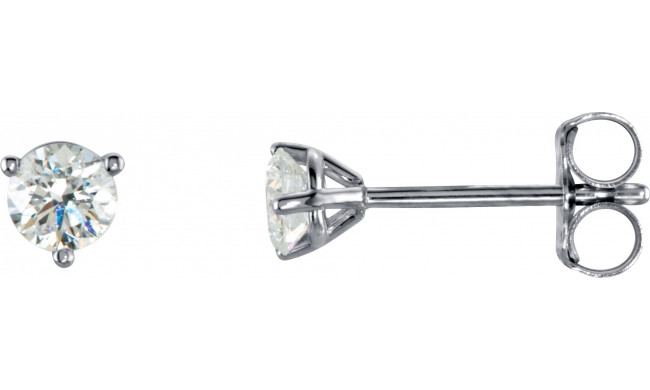 14K White 1/3 CTW Diamond Stud Earrings - 6623360087P