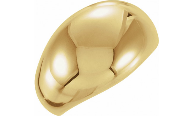 14K Yellow 10 mm Dome Ring - 50199247731P