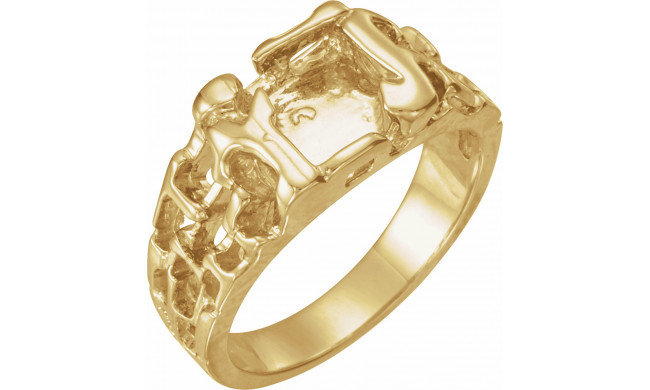 14K Yellow 11 mm Nugget Ring - 92258815P