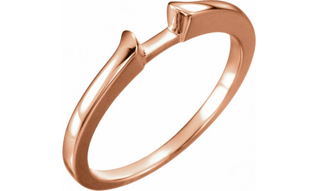 14K Rose Band for 4.6 mm Round Ring - 1089366898P
