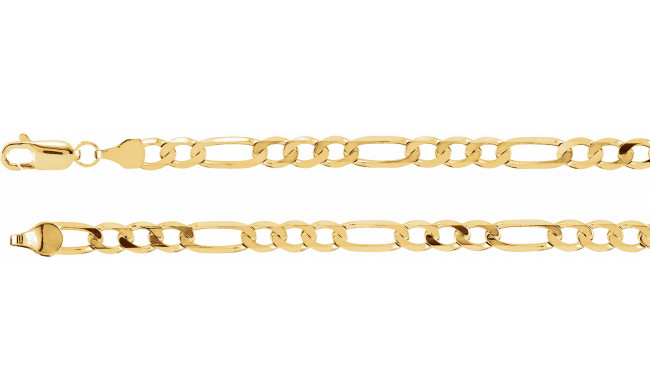 14K Yellow 5 mm Solid Figaro 8 Chain - CH494244880P