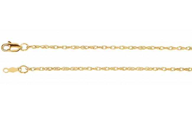 14K Yellow 1.5 mm Rope 7 Chain - CH473244061P