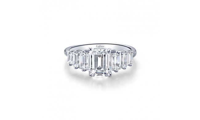 Lafonn Platinum Graduated 7-Stone Engagement Ring - R0469CLP05