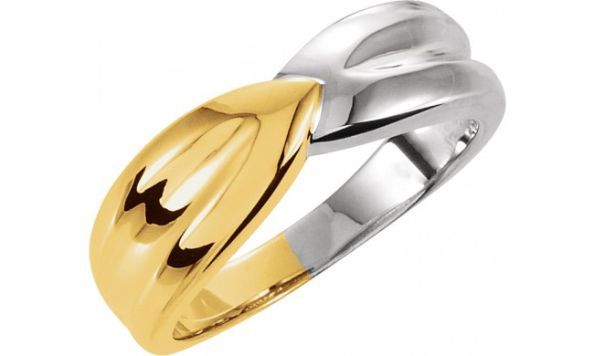 14K Yellow & White Fashion Ring - 50277267301P