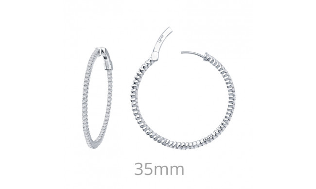 Lafonn 1.77 CTW Hoop Earrings - E3006CLP00