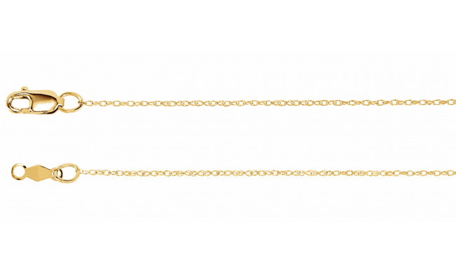 14K Yellow .75 mm Rope 7 Chain - CH467244000P