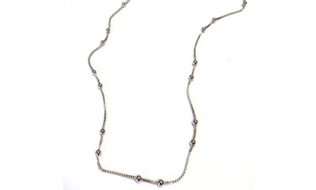 Southern Gates Sterling Silver Square Wheat Chain Necklace