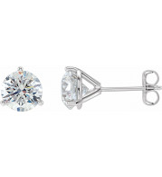 14K White 1/2 CTW Diamond Stud Earrings - 6623360109P