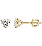 14K Yellow 1 1/2 CTW Diamond Earrings - 6623460059P