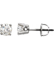 14K White 1/2 CTW Diamond Stud Earrings - 6753560009P