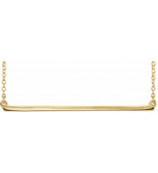 14K Yellow Straight Bar 16-18 Necklace - 860481000P