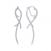 Gabriel & Co. 14k White Gold Kaslique Diamond Drop Earrings - EG13443W45JJ