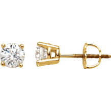 14K Yellow 1/5 CTW Diamond Stud Earrings - 6753560042P
