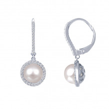 Lafonn Cultured Freshwater Pearl Earrings - E0190CLP00