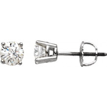 14K White 1/4 CTW Diamond Stud Earrings - 6753560040P