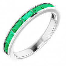 14K White Emerald Ring - 12293260012P