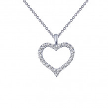 Lafonn Open Heart Pendant Necklace - P0146CLP18