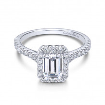 Gabriel & Co. 14k White Gold Contemporary Halo Engagement Ring - ER7840W44JJ