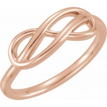 14K Rose Double Infinity-Inspired Ring - 51511102P