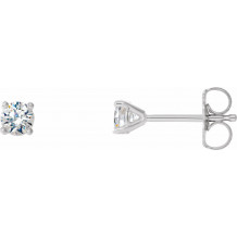 14K White 1/3 CTW Diamond 4-Prong Cocktail-Style Earrings - 297626008P