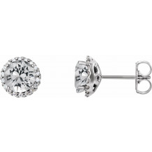 14K White 1/3 CTW Diamond Earrings - 86509680P