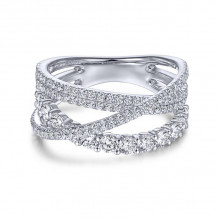 Gabriel & Co. 14k White Gold Lusso Diamond Ring - LR51499W45JJ