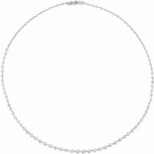 14K White 5 CTW Diamond 18 Necklace - 68226101P