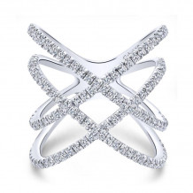 Gabriel & Co. 14k White Gold Lusso Diamond Ring - LR50925W45JJ