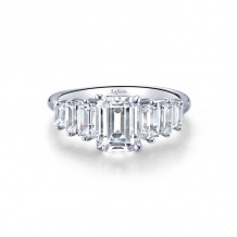 Lafonn Platinum Graduated 7-Stone Engagement Ring - R0469CLP07