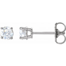 14K White 1/2 CTW Diamond Earrings - 187470200P