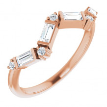 14K Rose 1/3 CTW Diamond Stackable Ring - 124260106P