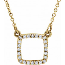 14K Yellow 1/10 CTW Diamond 16 Necklace - 85862100P