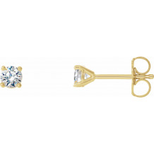 14K Yellow 1/4 CTW Diamond 4-Prong Cocktail-Style Earrings - 297626005P