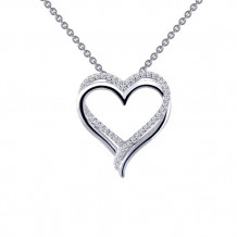 Lafonn Double-Heart Pendant Necklace - P0152CLP18