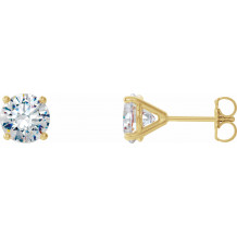 14K Yellow 1/2 CTW Diamond 4-Prong Cocktail-Style Earrings - 297626045P