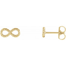 14K Yellow Infinity-Inspired Rope Earrings - 86682601P