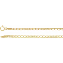 14K Yellow 2.25 mm Curbed Anchor 7 Chain - CH484244597P